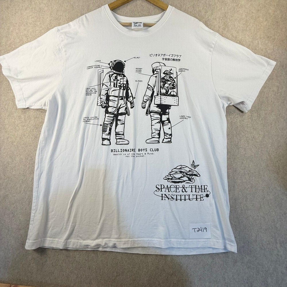 Billionaire Boys Club Space & Time Institute Astronaut Graphic Tee White XXL
